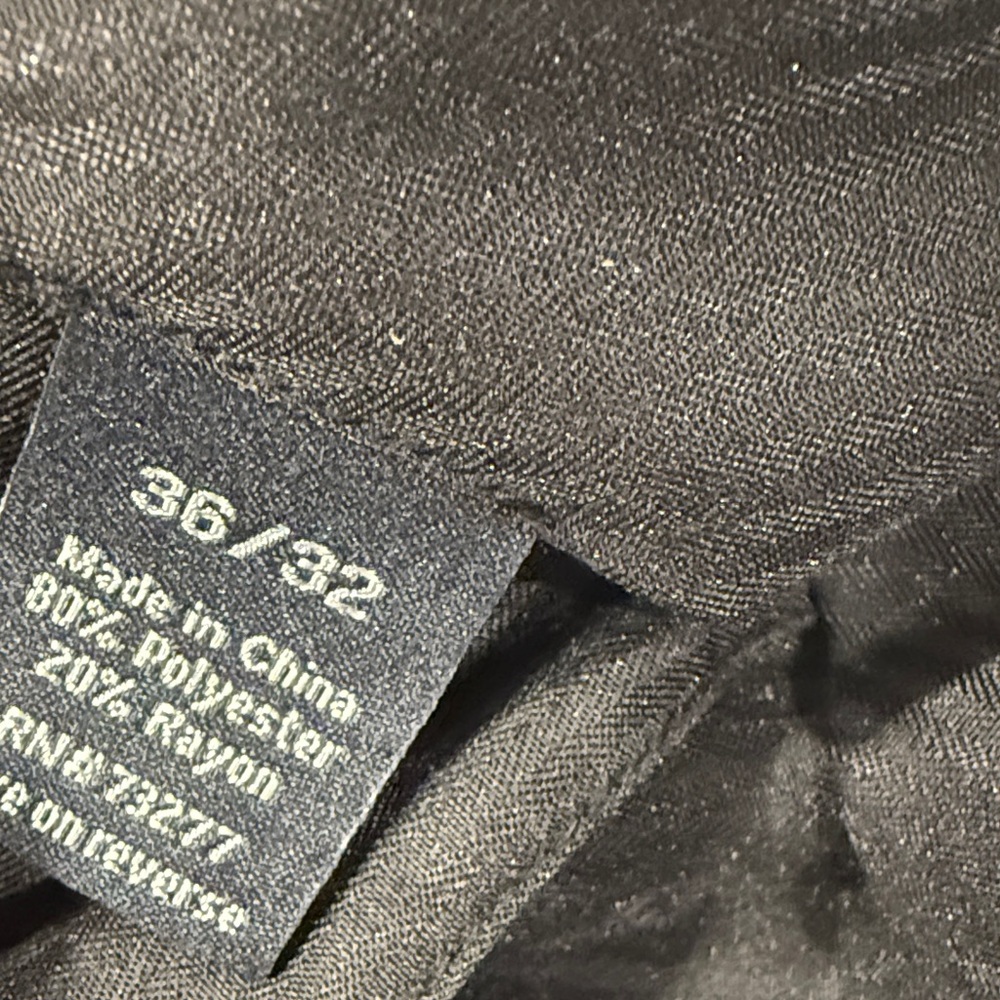 Apt 9 Classic Black Men's Suit Sz 46R- pants 36x32 - Picture 5 of 15